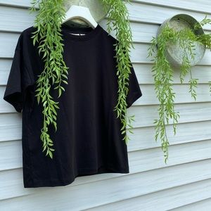 christian siriano new york black tee shirt